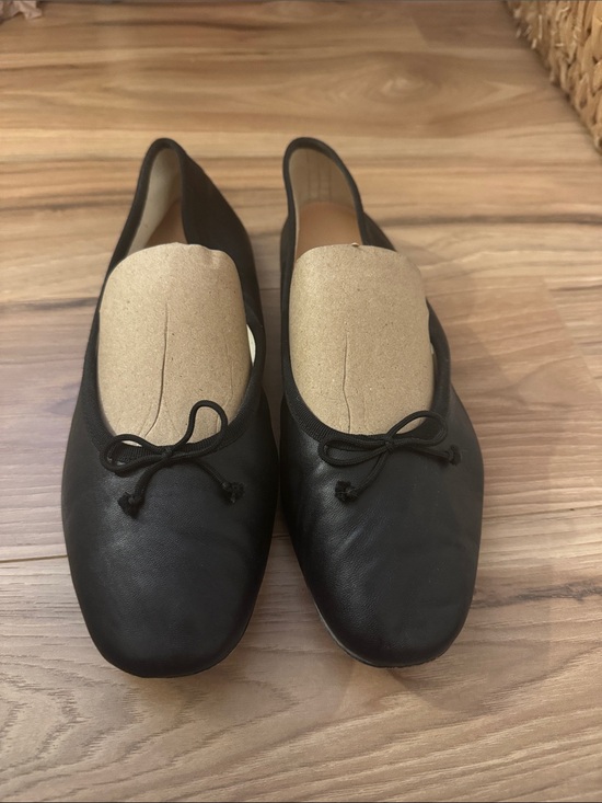 J. Crew Shoes - J. Crew Black Leather Ballet Flats with Bow